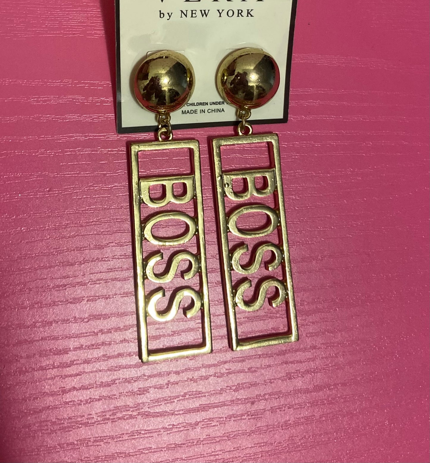 "Boss" Earrings