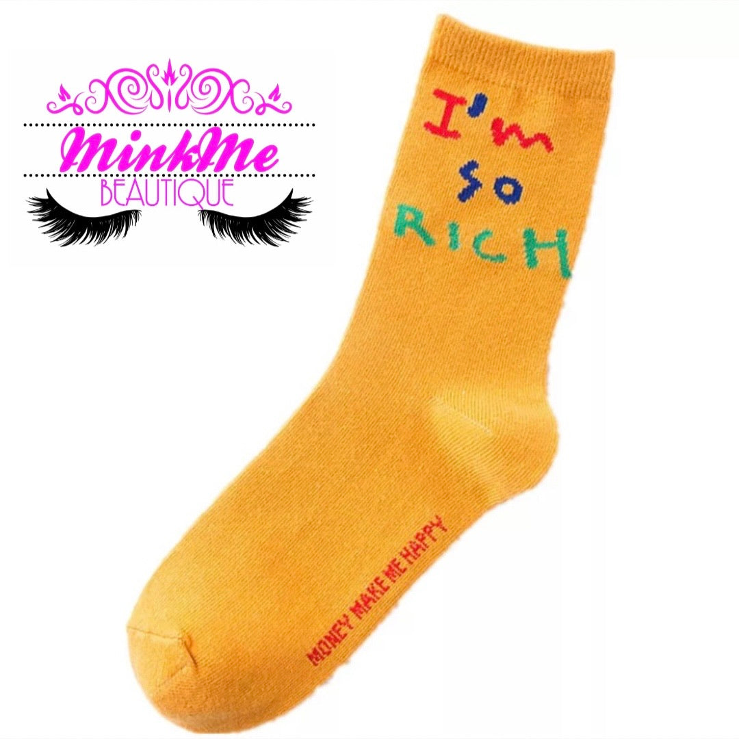 “I’m so rich” Socks