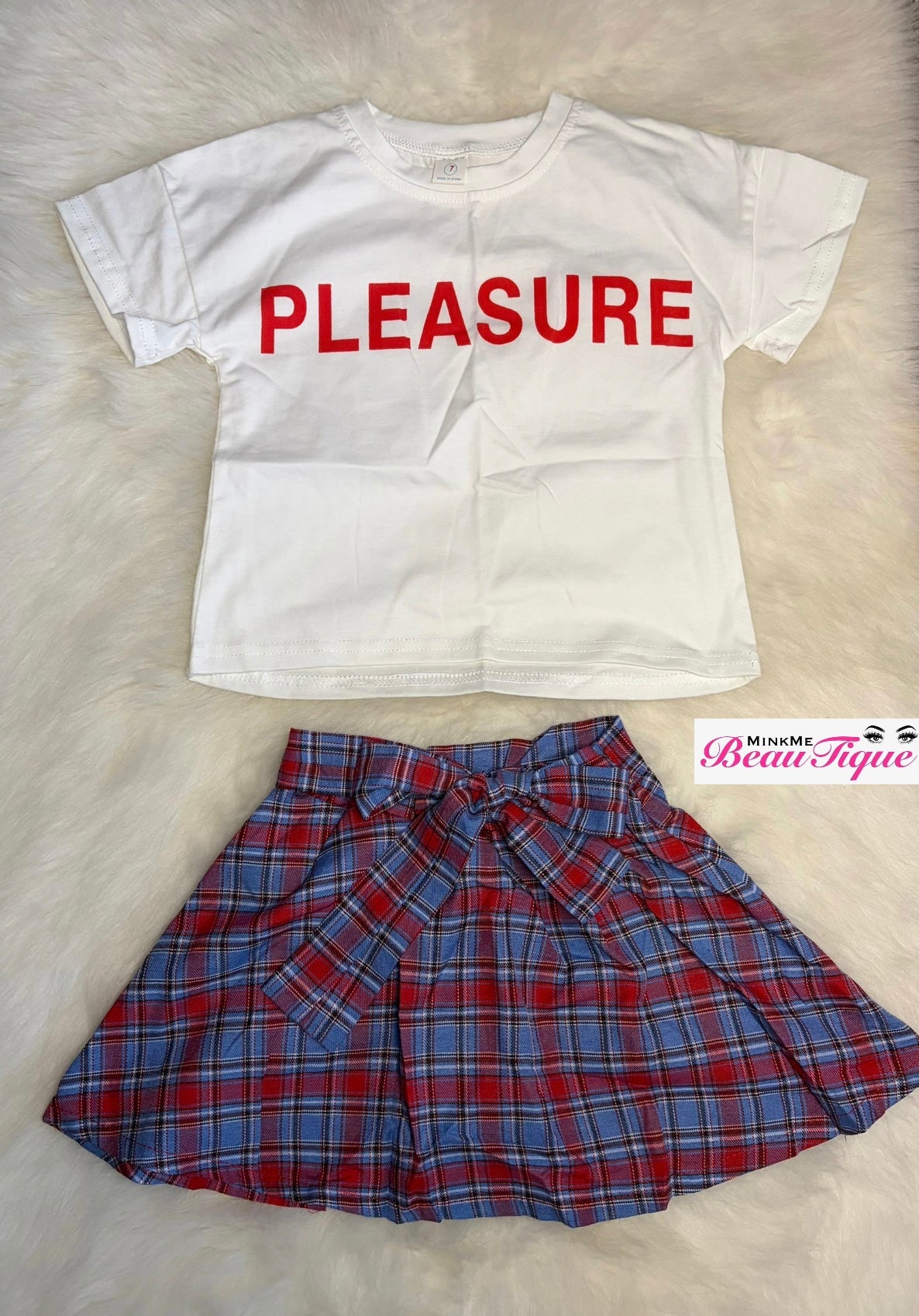 Plaid Skort Set