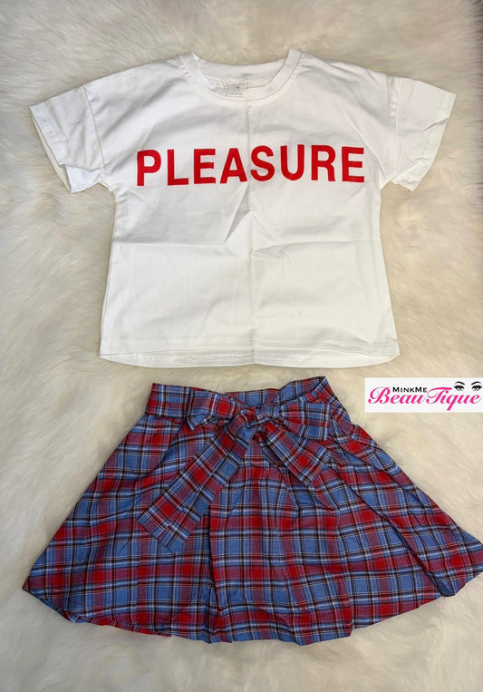 Plaid Skort Set