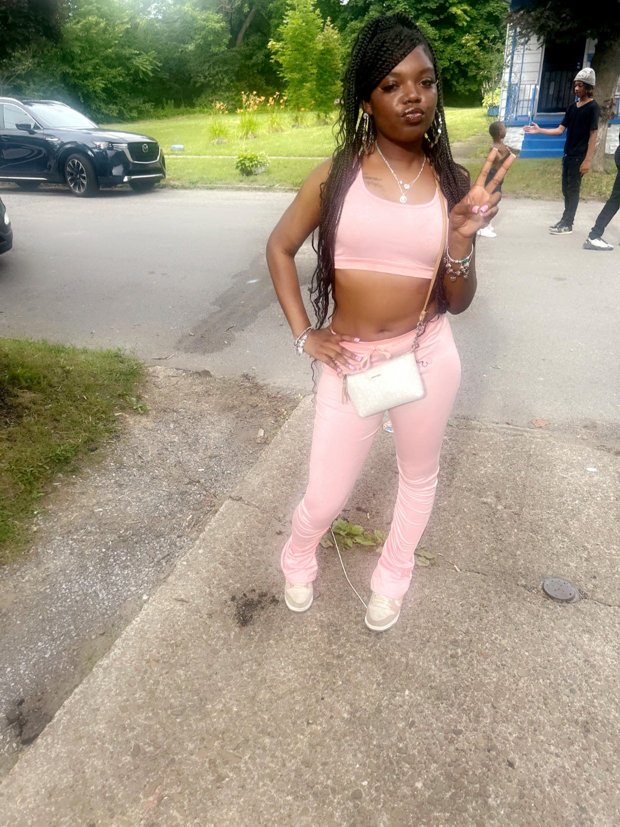 Two Piece Stacked Pants Sets