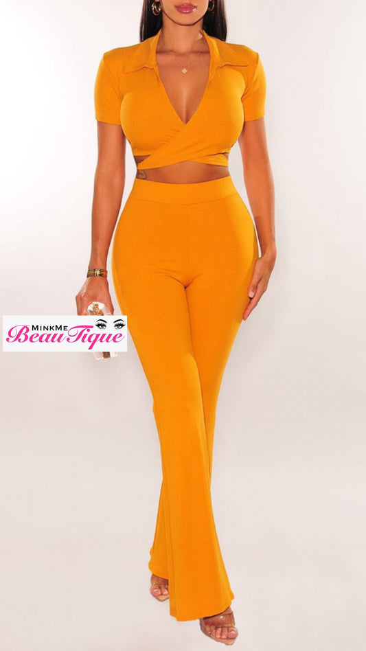 Bell bottom two piece set