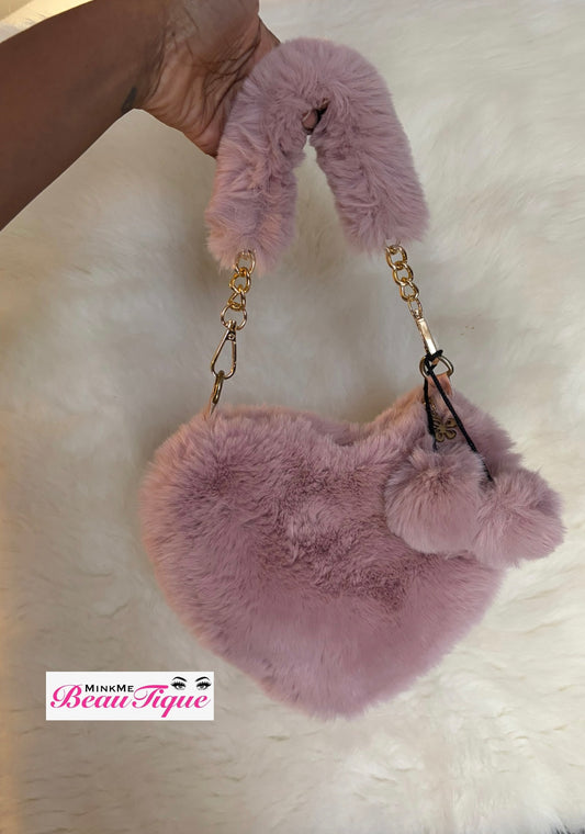 Fur Heart Purses