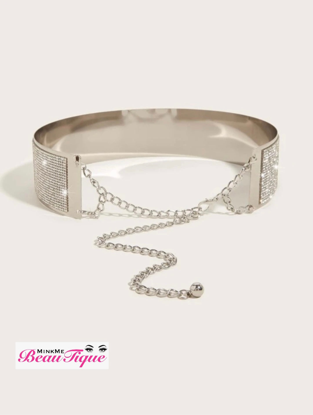 Silver studded belt
