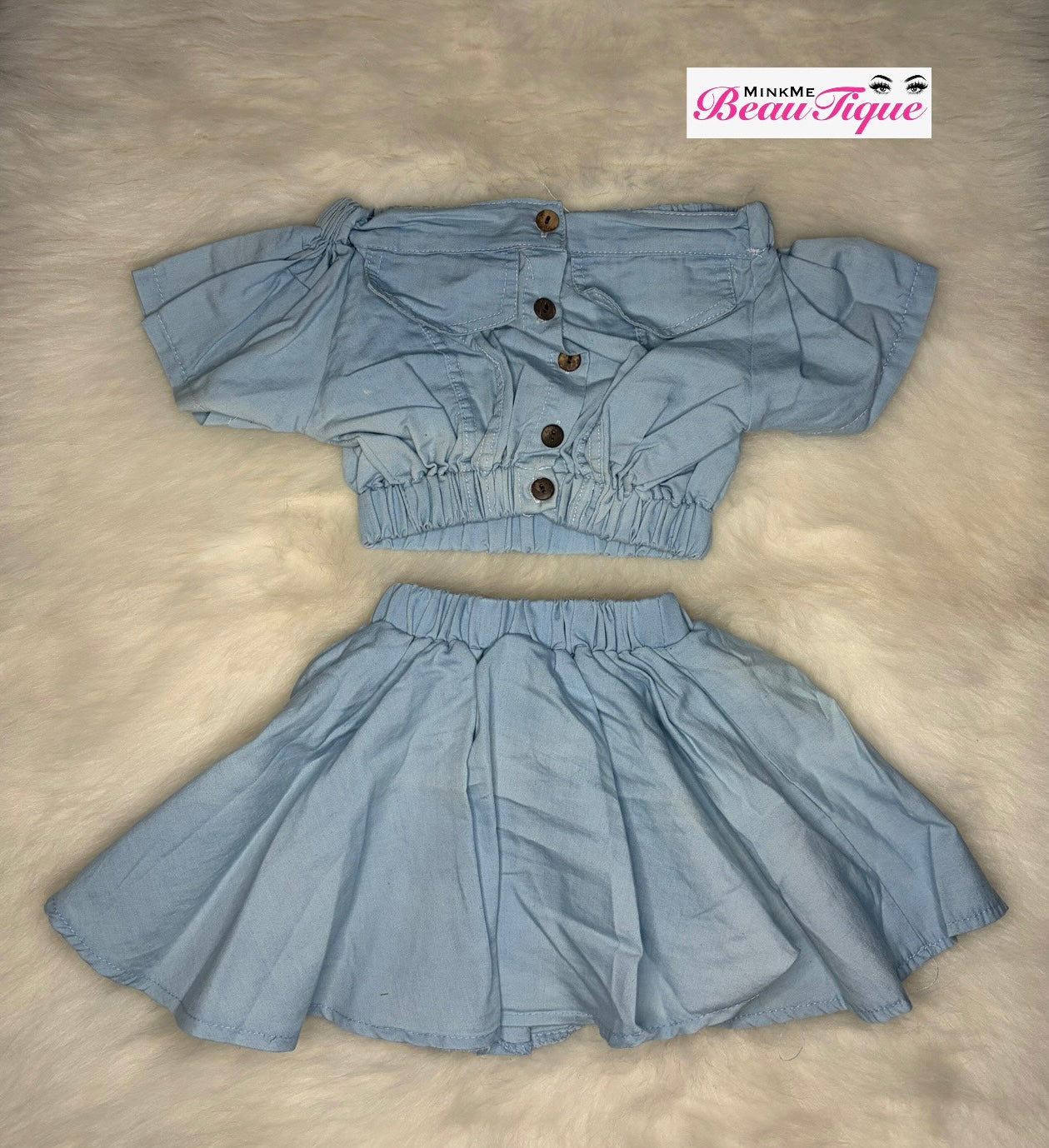Denim Skirt Set