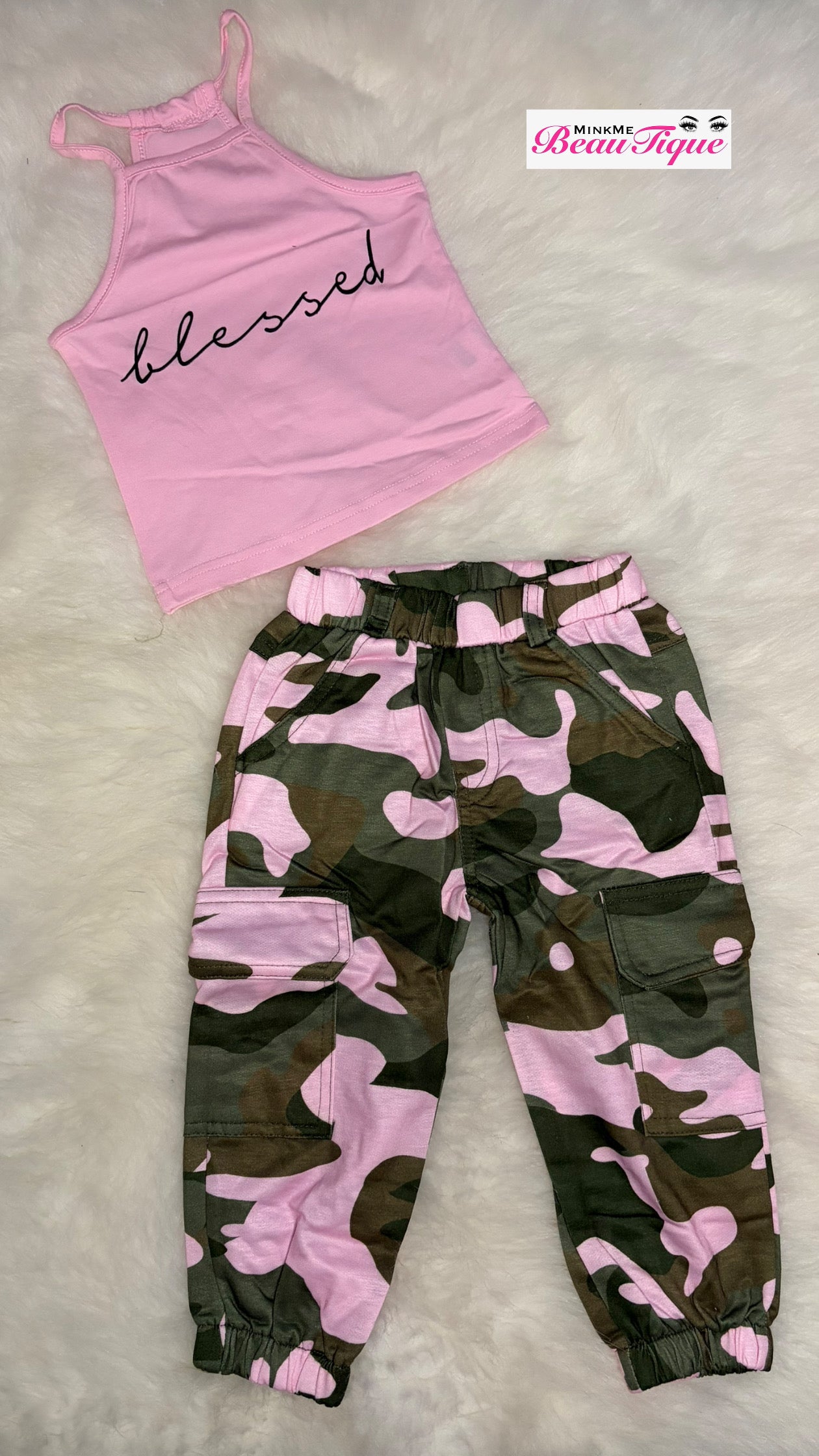 Pink Camo Two Piece