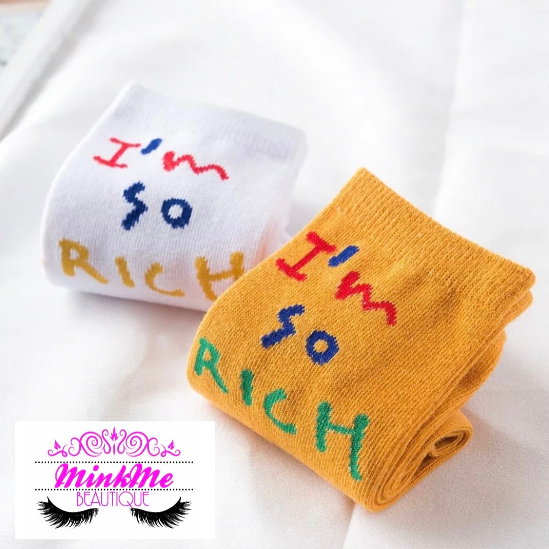 “I’m so rich” Socks