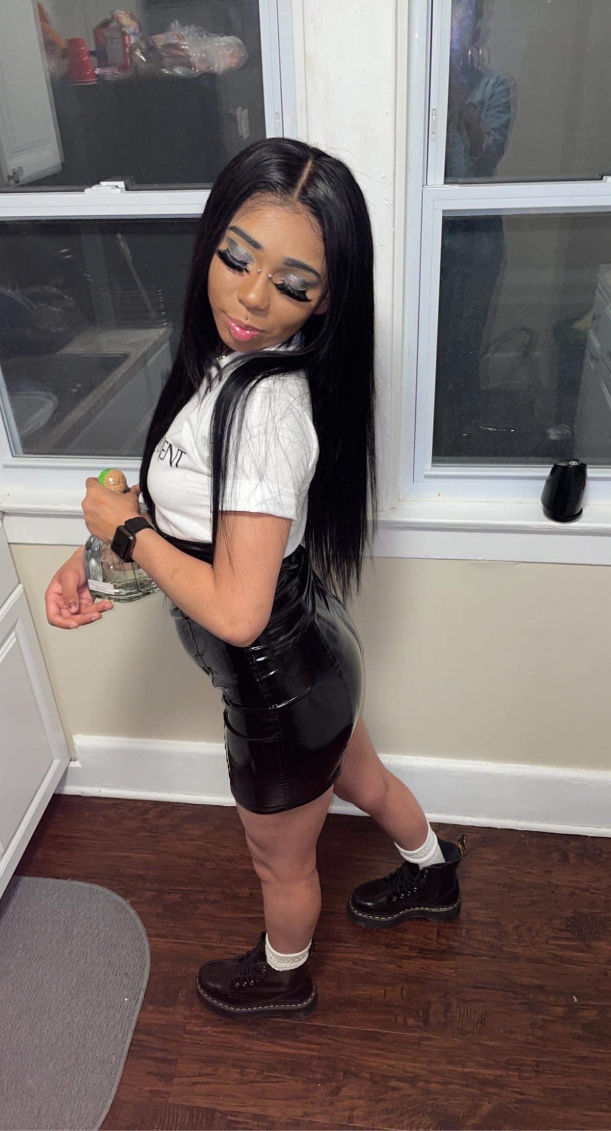 Leather Corset Dress