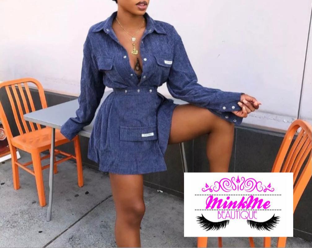 Corduroy Two Piece Dress