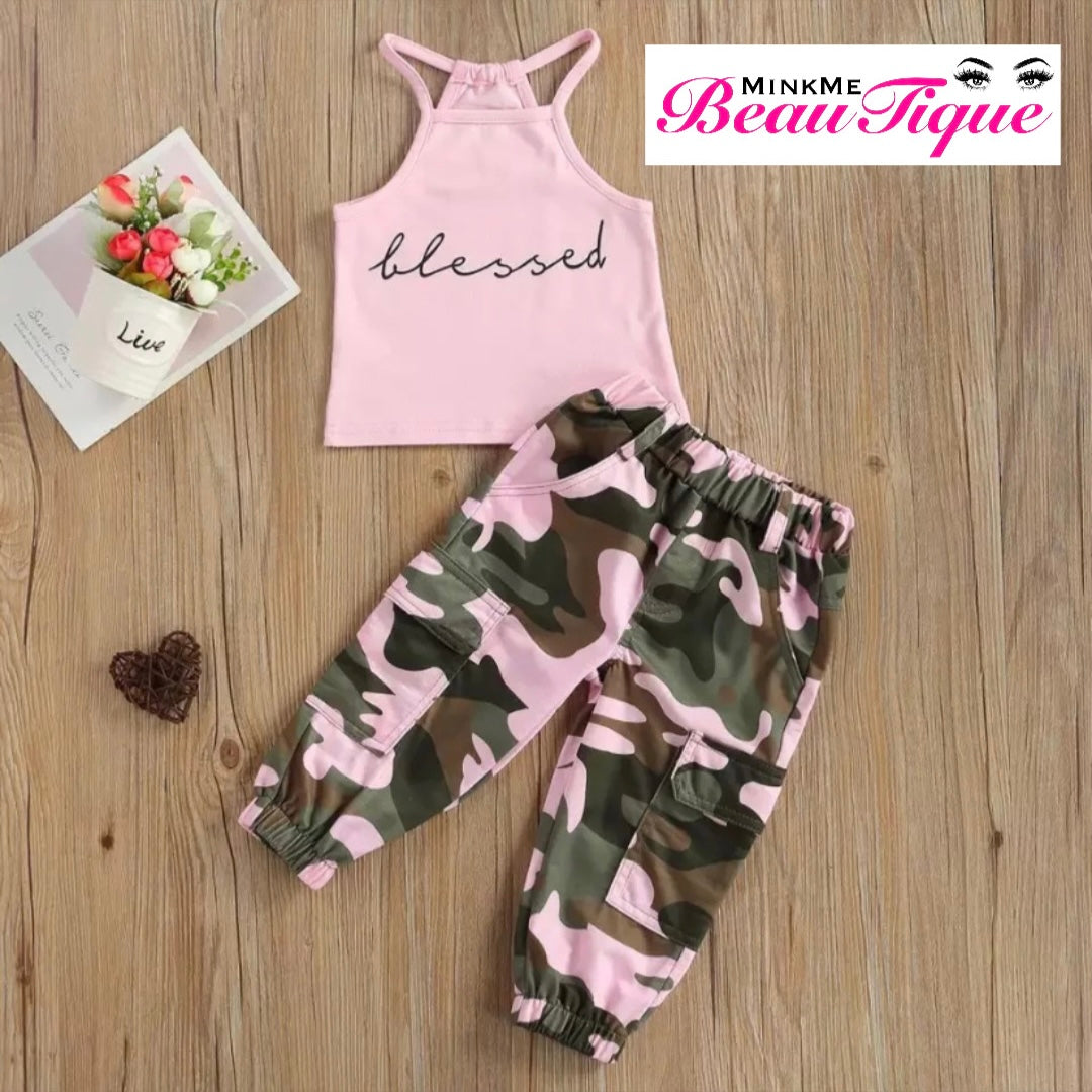 Pink Camo Two Piece