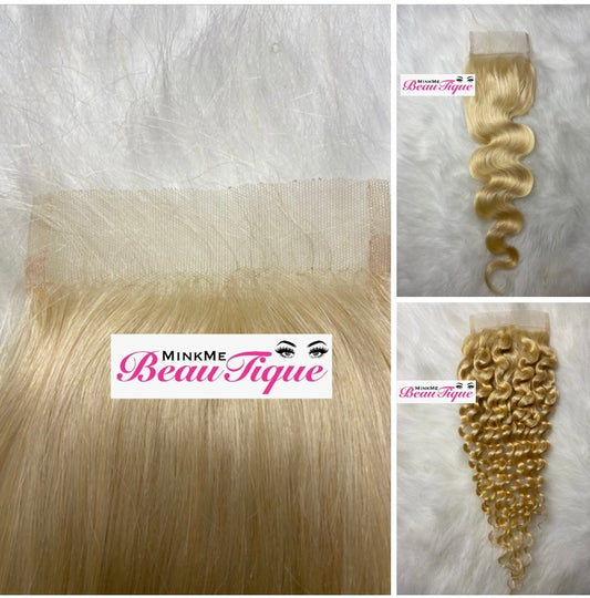 613 Transparent Lace Closures (4x4)