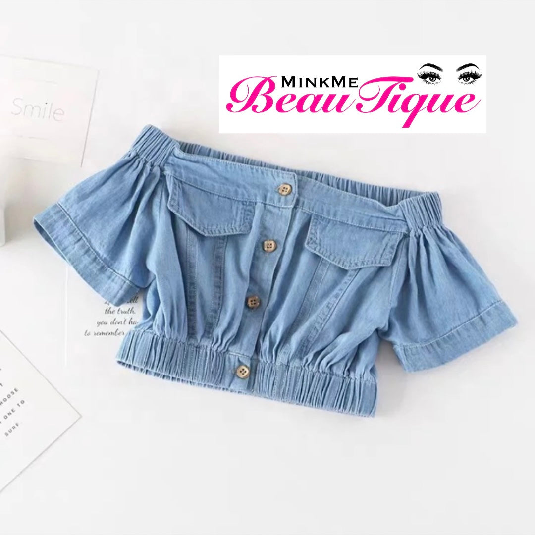 Jean Skirt Set